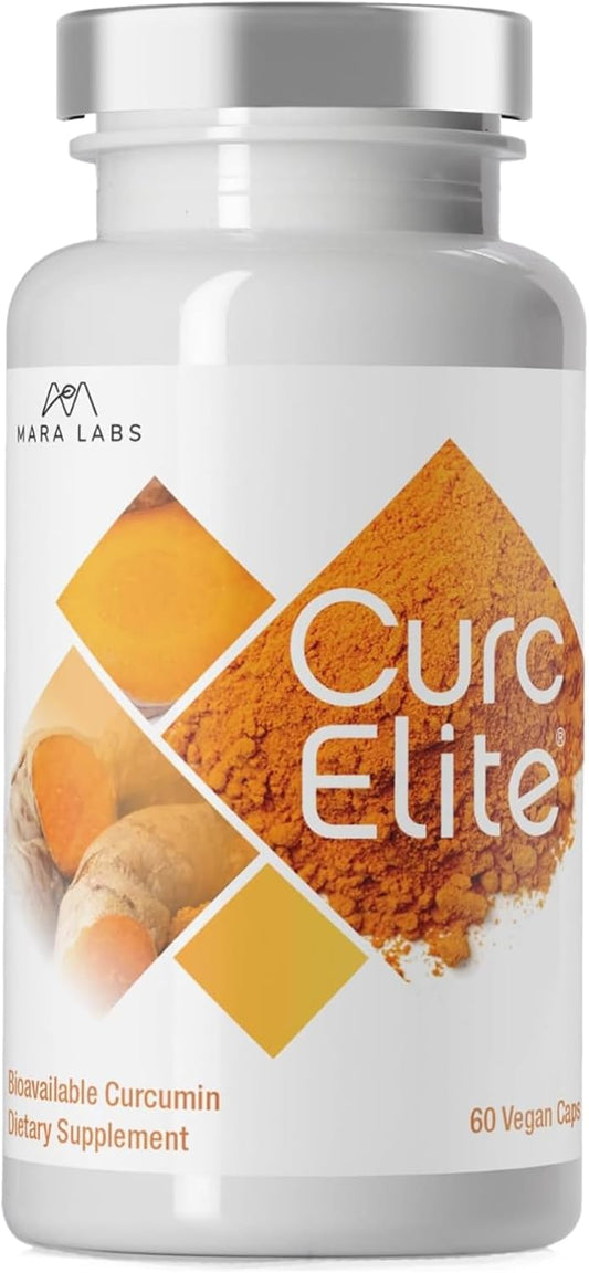 CurcElite Turmeric Extract Capsules - 95% Curcuminoids, Vegan, Non-GMO - 30 Servings