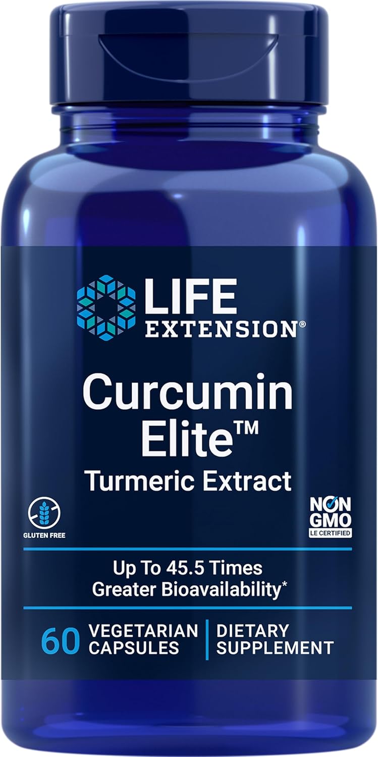 Curcumin Elite Turmeric Extract for Healthy Inflammatory Response with Vitamin D, Vitamin K, and Sea-Iodine
