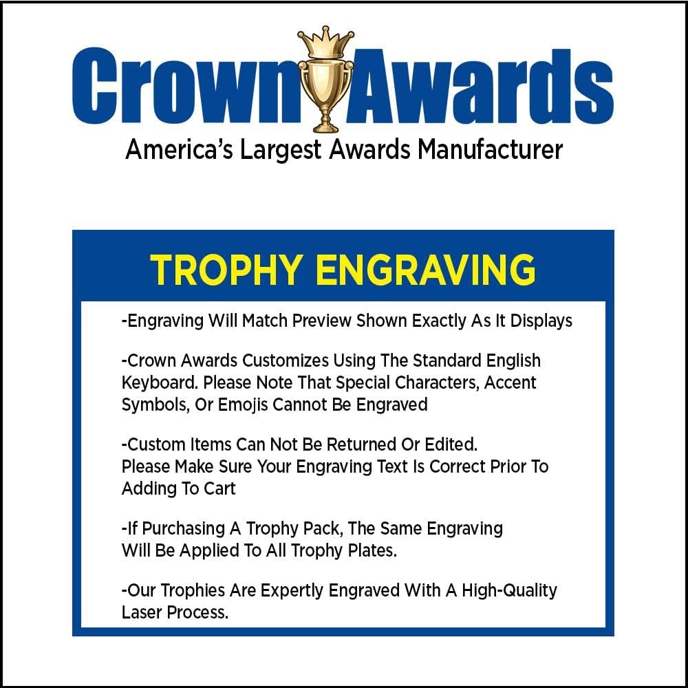 Custom Engraved 4.5" Gold Racehorse Trophy on Black Base - Prime Horse Trophies by Crown Awards