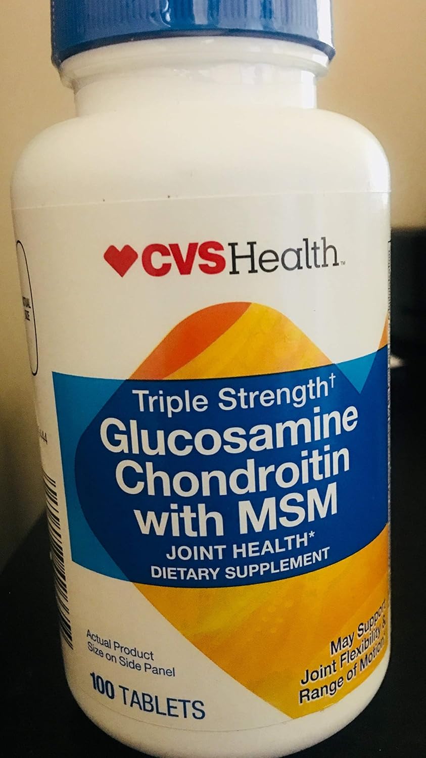CVS Health Triple Strength Glucosamine Chondroitin with MSM Tablets - 100 Count