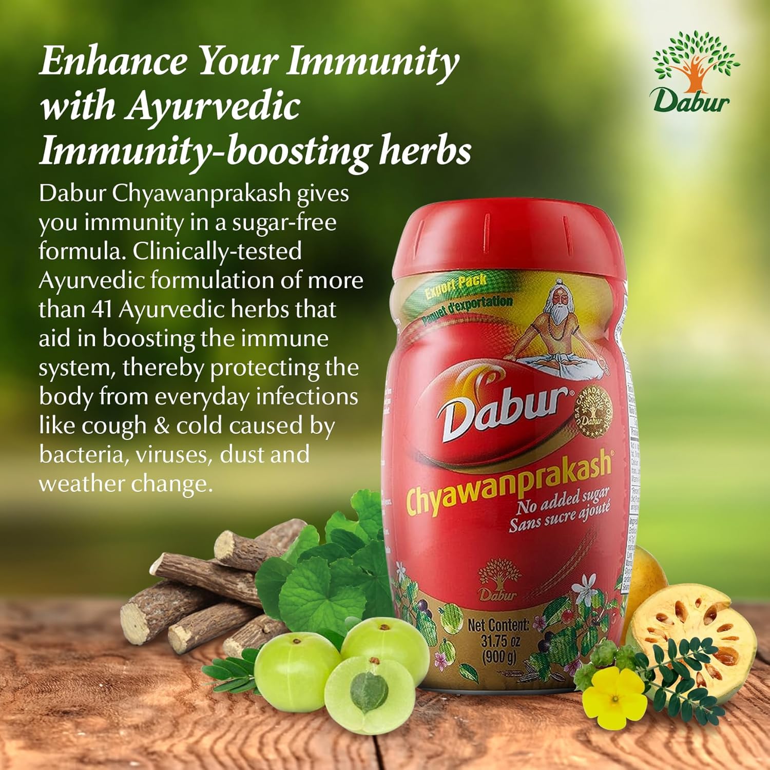 Dabur Chyawanprash 900g (Pack of 3) - Ayurvedic Energy & Strength Booster for Adults - Natural Ingredients - Not Suitable for Children Under 6