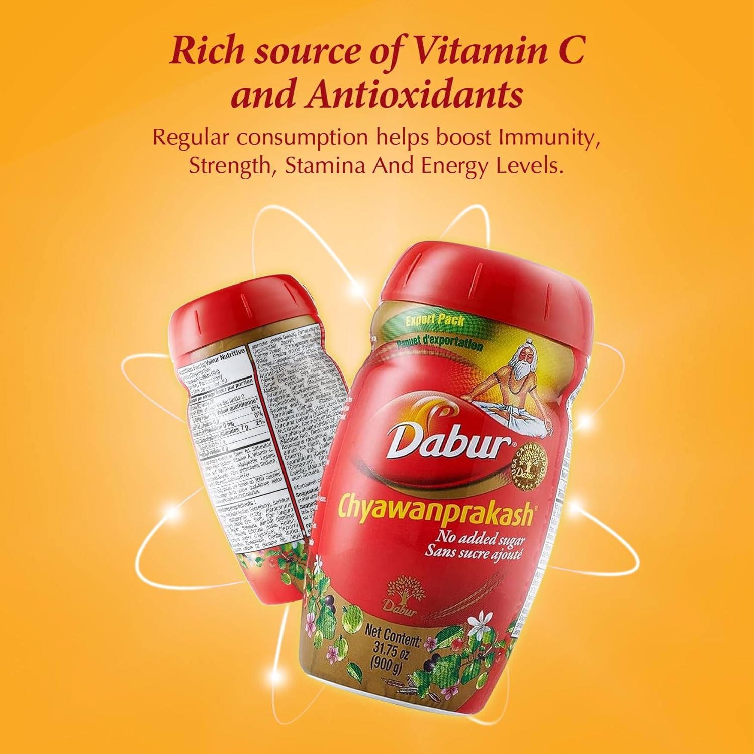 Dabur Chyawanprash 900g (Pack of 3) - Ayurvedic Energy & Strength Booster for Adults - Natural Ingredients - Not Suitable for Children Under 6