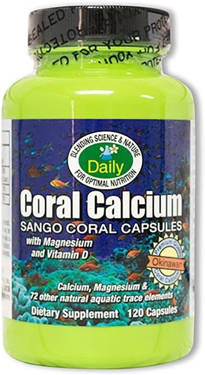 Daily Manufacturing Coral Calcium, Magnesium & Vitamin D3 Supplement for Bone Health - 100% Natural Formula