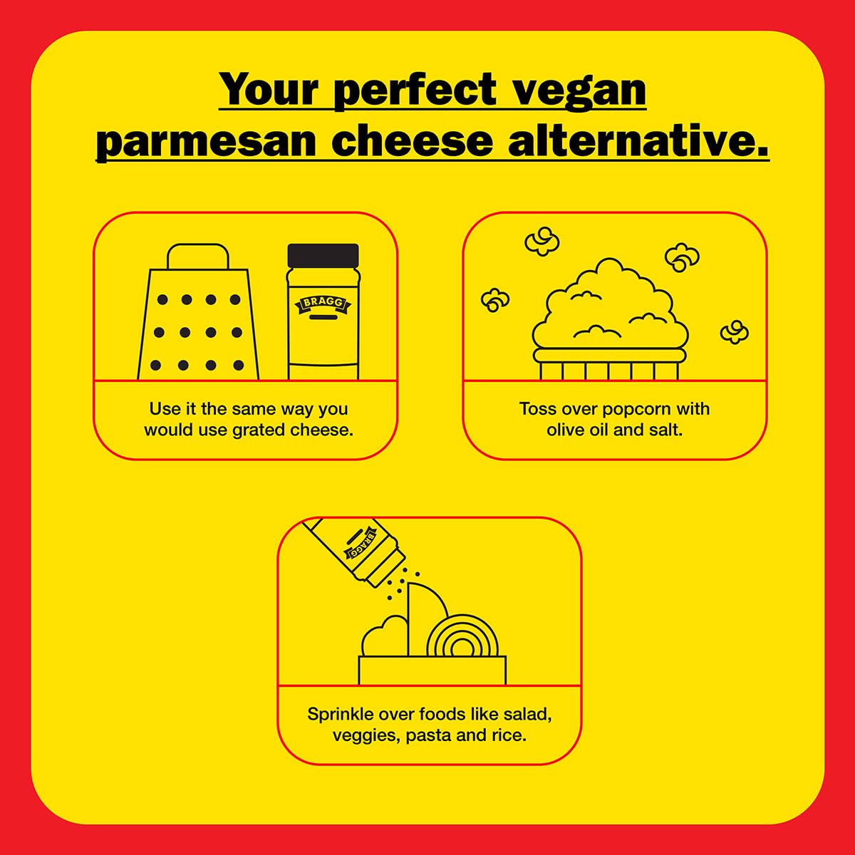 Dairy-Free Parmesan Cheese Substitute - Bragg Nutritional Yeast Seasoning - 4.5 oz - Ideal for Salads, Pastas, and Vegetables - BoostGo Australia
