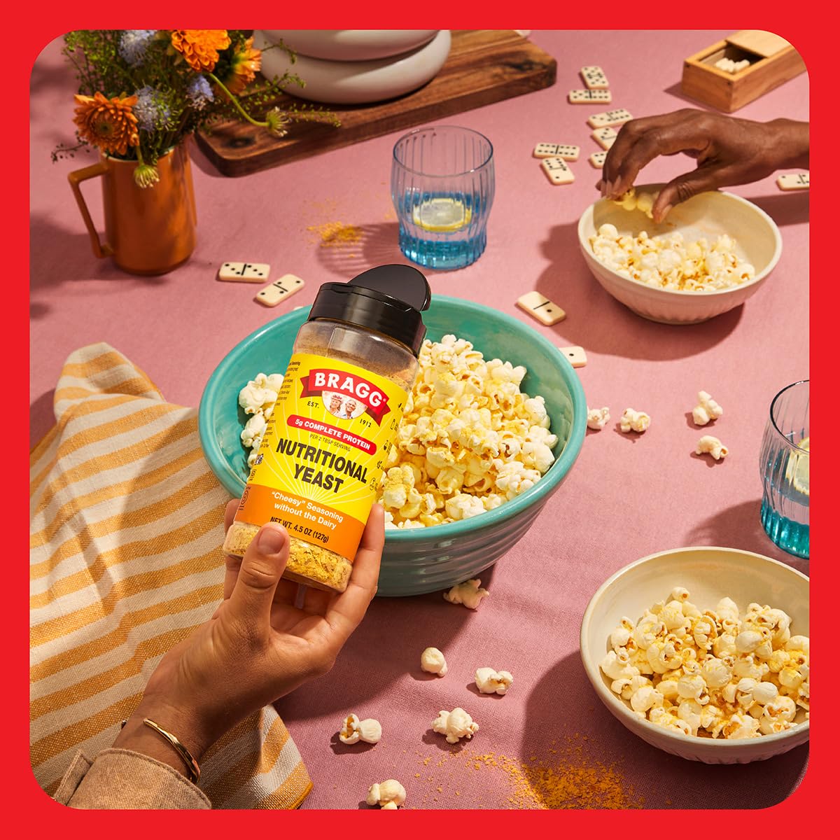 Dairy-Free Parmesan Cheese Substitute - Bragg Nutritional Yeast Seasoning - 4.5 oz - Ideal for Salads, Pastas, and Vegetables - BoostGo Australia