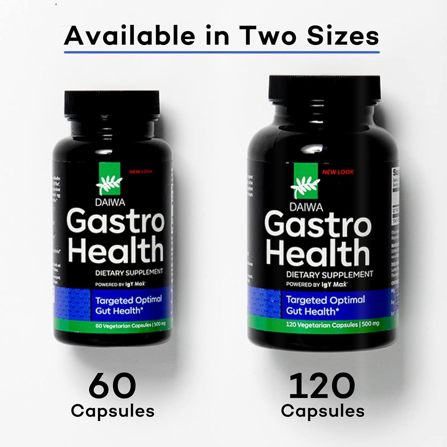 Daiwa Gastro Health Digestion Aid Supplements - 120 Count for Gut Health & Immune Support