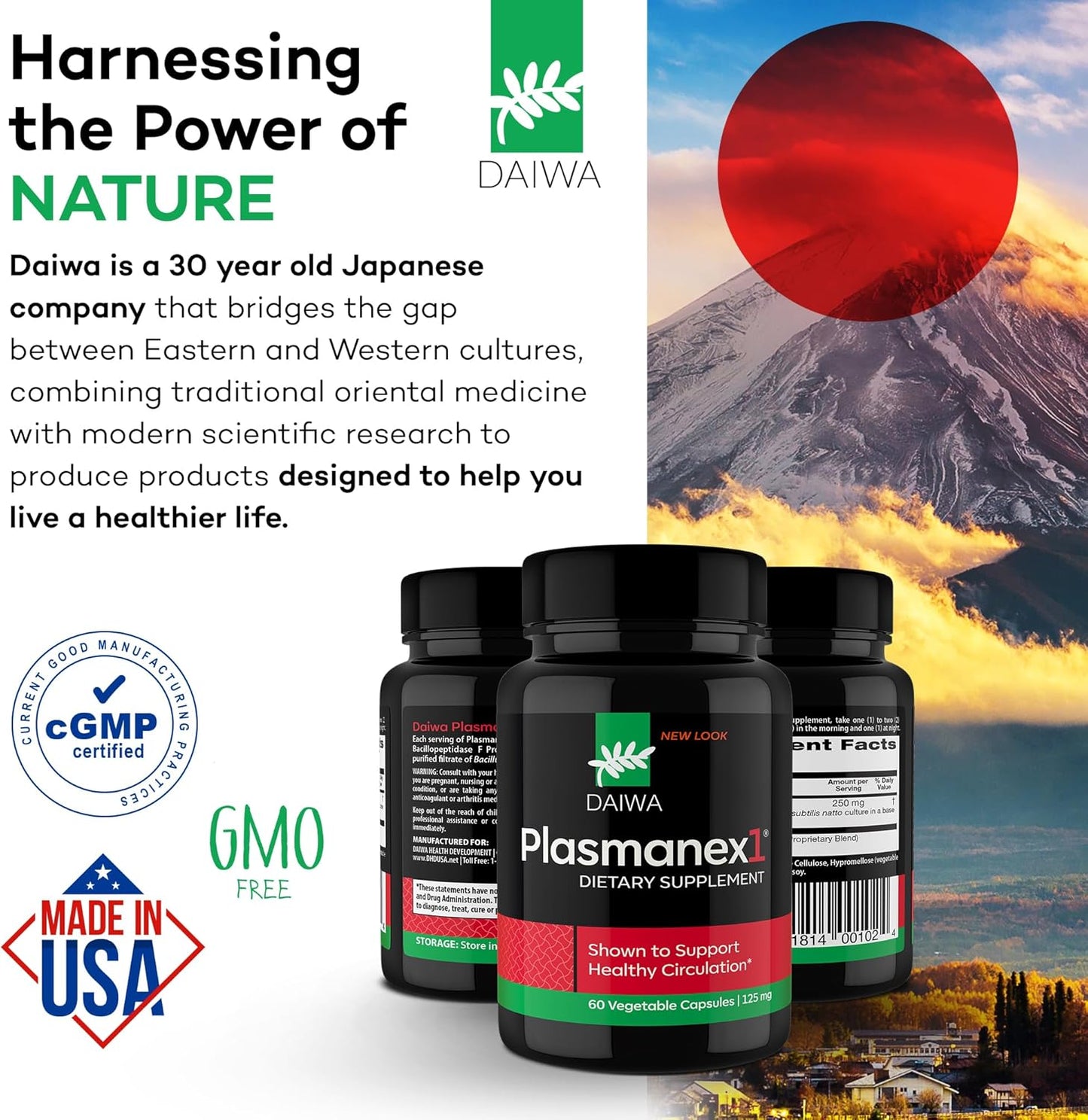 Daiwa Peak Immune 4, Plasmanex 1, and Krill Oil Capsules Bundle - Immune System & Blood Circulation Support