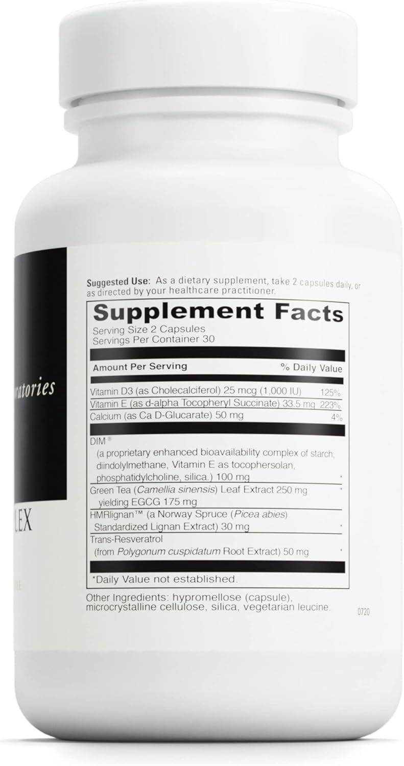 DAVINCI Labs BioDIM Complex - Hormone Support Supplement with Vitamin D3, Green Tea Extract, Vitamin E, & More - 60 Capsules
