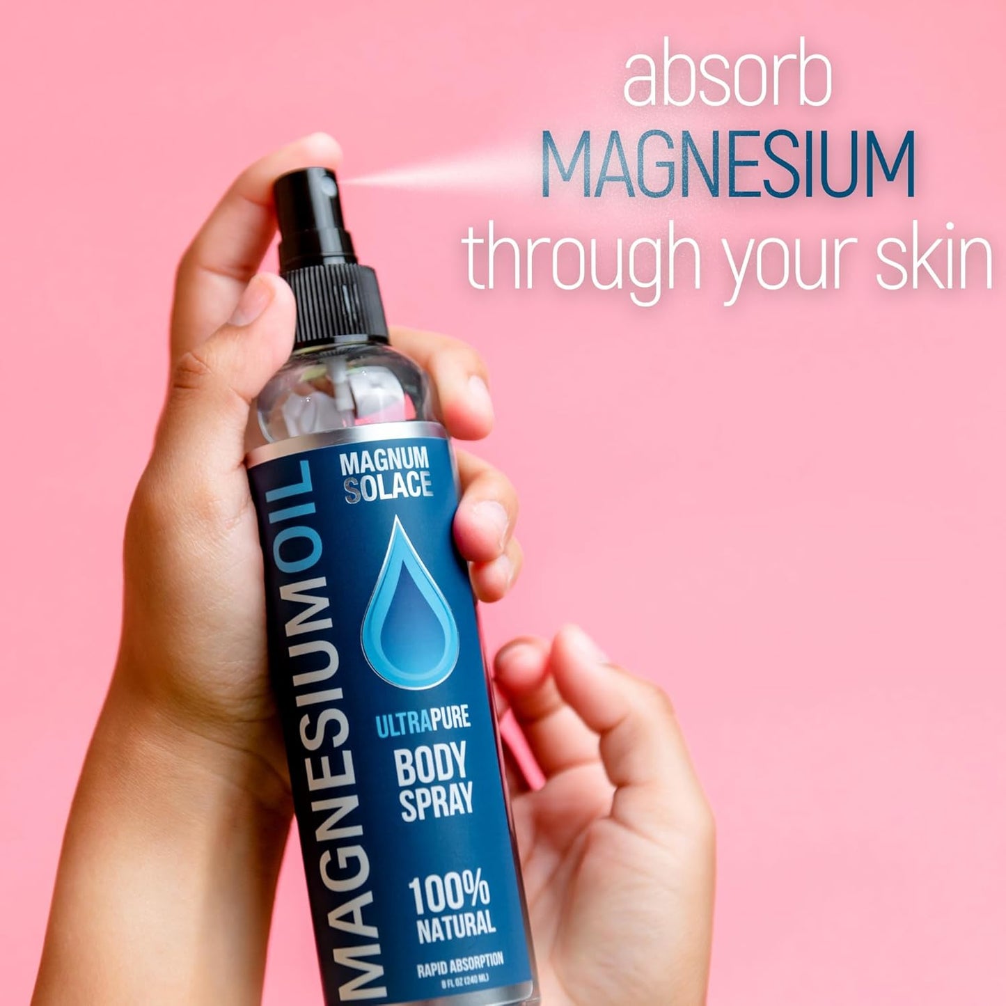 Dead Sea Source Magnesium Oil Spray - Pure & Natural Topical Magnesium Solution from Magnum Solace