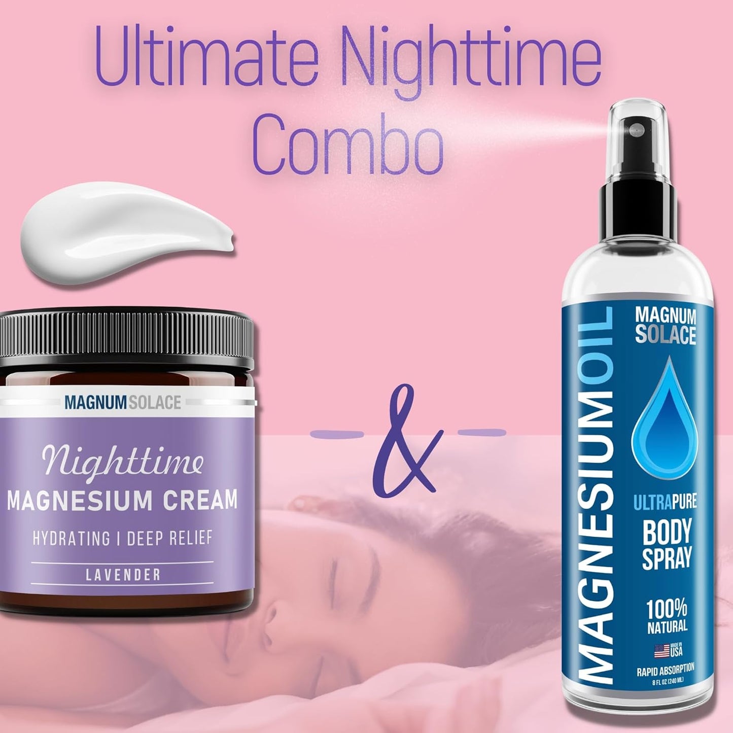 Dead Sea Source Magnesium Oil Spray - Pure & Natural Topical Magnesium Solution from Magnum Solace