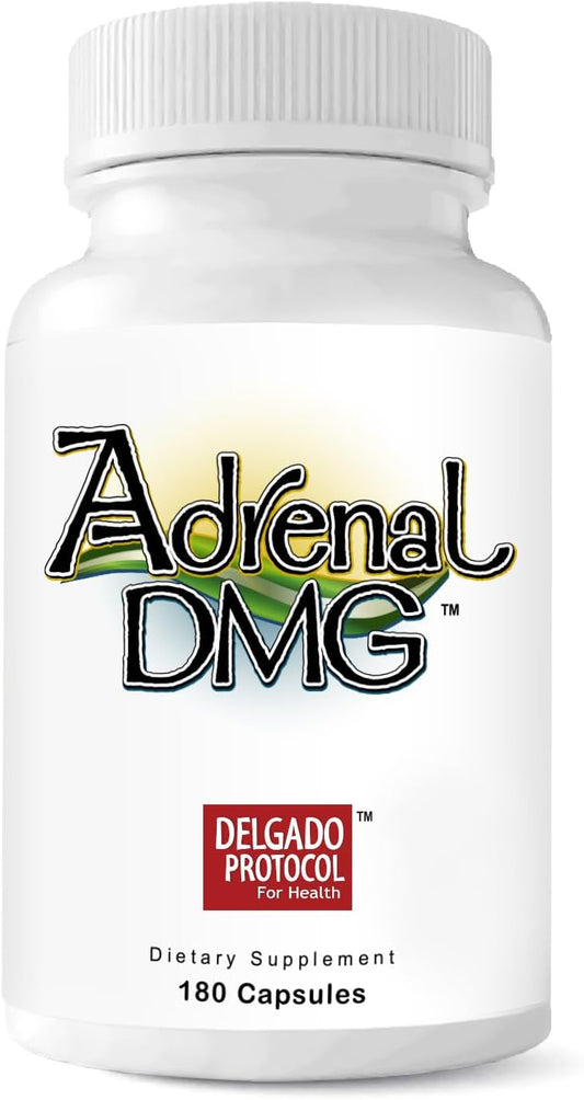Delgado Protocol Adrenal DMG - 180 Capsules - Support Daytime Energy, Better Sleep, Immune System, Reduce Stress Levels, and Fatigue - All Natural Supplement