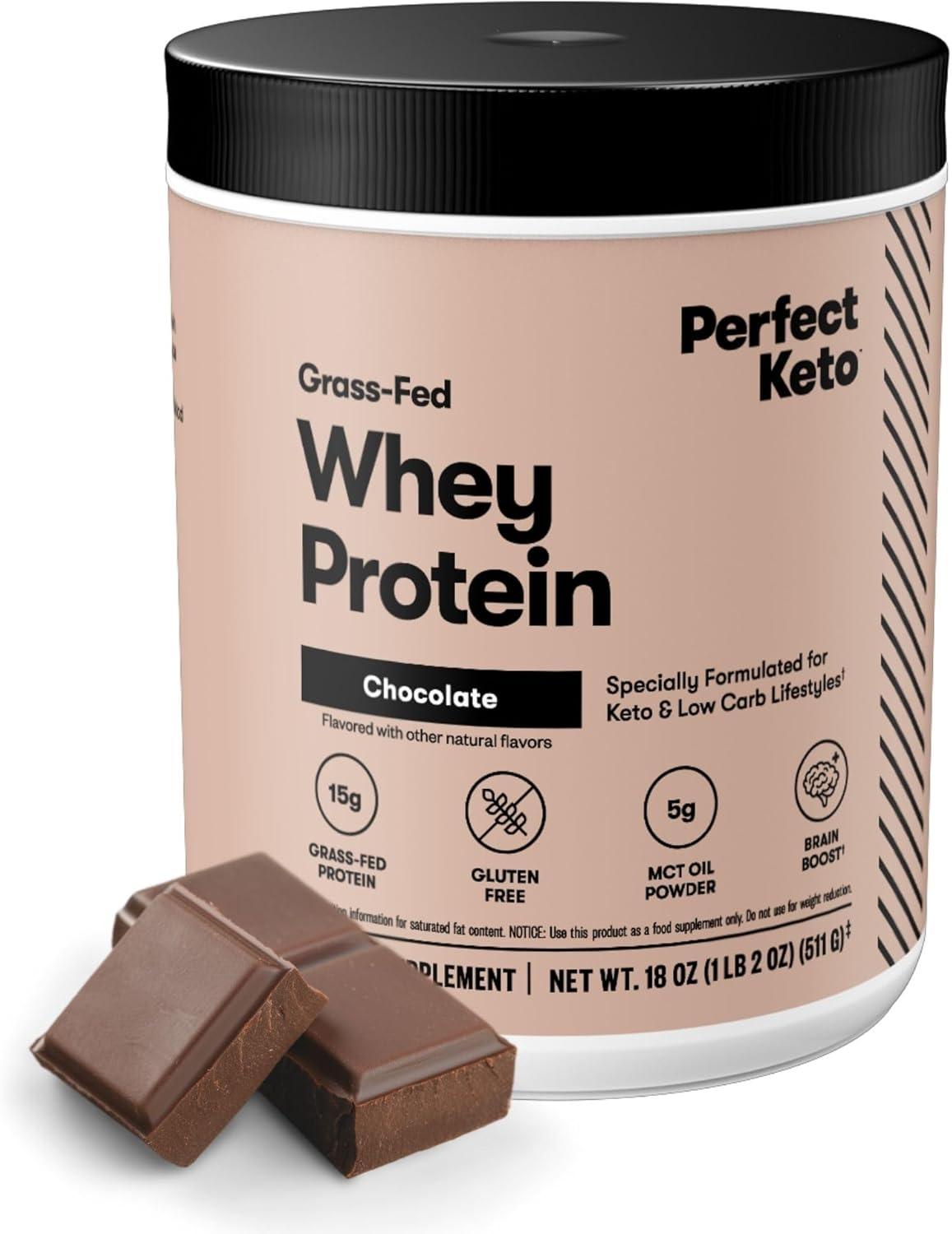 Delicious Chocolate Keto Pure Whey Protein Isolate Powder - 100% Grass Fed, Non-GMO, Gluten & Soy Free Meal Replacement Shake - BoostGo Australia
