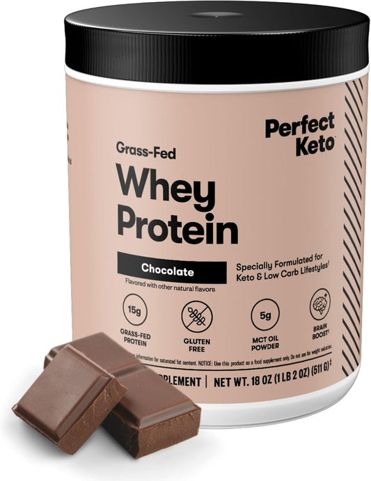 Delicious Chocolate Keto Pure Whey Protein Isolate Powder - 100% Grass Fed, Non-GMO, Gluten & Soy Free Meal Replacement Shake - BoostGo Australia