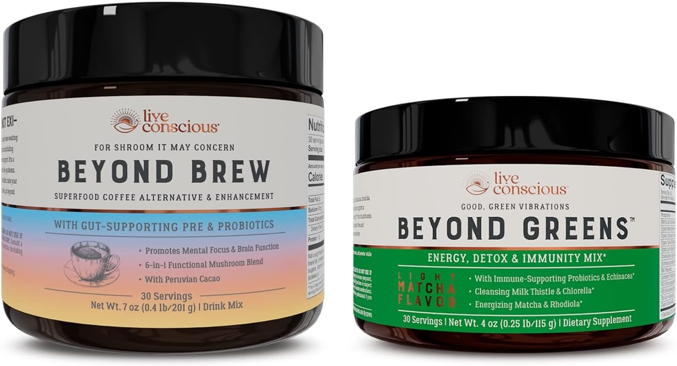 Delicious Greens Powder with Mushroom Superfood for Bloating | Caffeine-Free Coffee Alternative