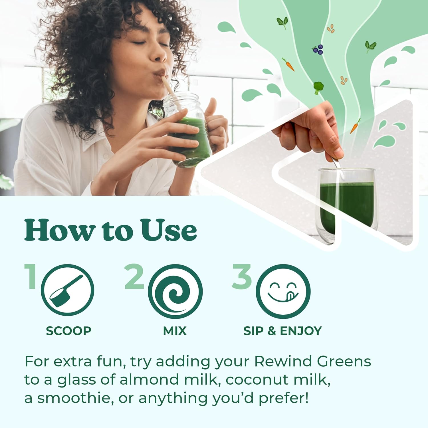 Delicious White Peach Super Greens Powder with Over 50 Superfoods - 10 Servings for Whole Family