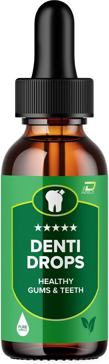 Denti Drops Pro Liquid Supplement for Healthy Gums and Teeth - 1 Month Supply
