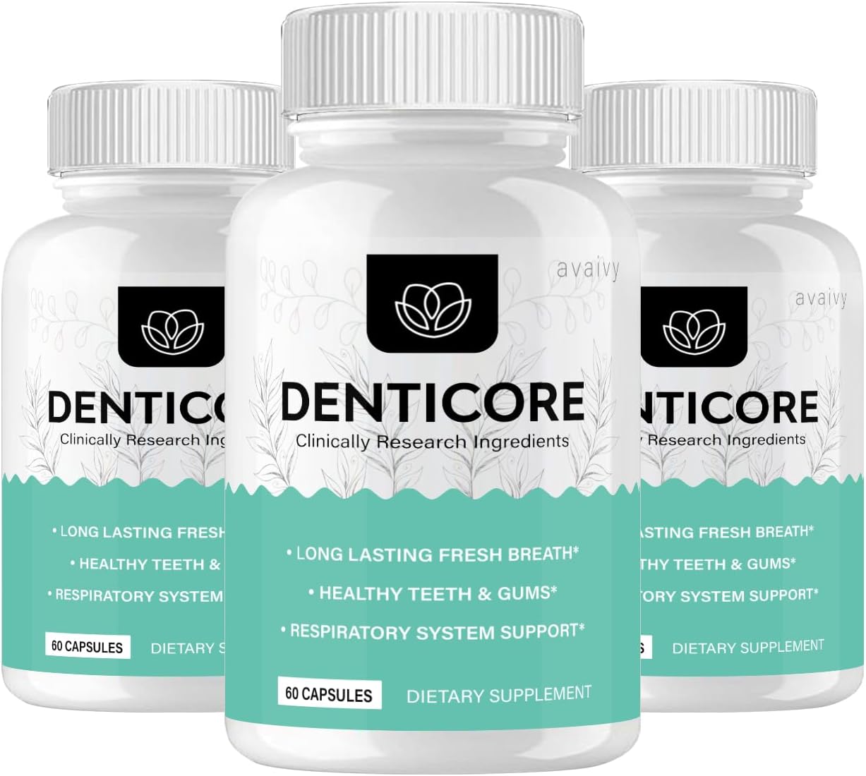 Denticore Formula Capsules - 3 Pack of Avaivy Denticore Capsules with 180 Capsules