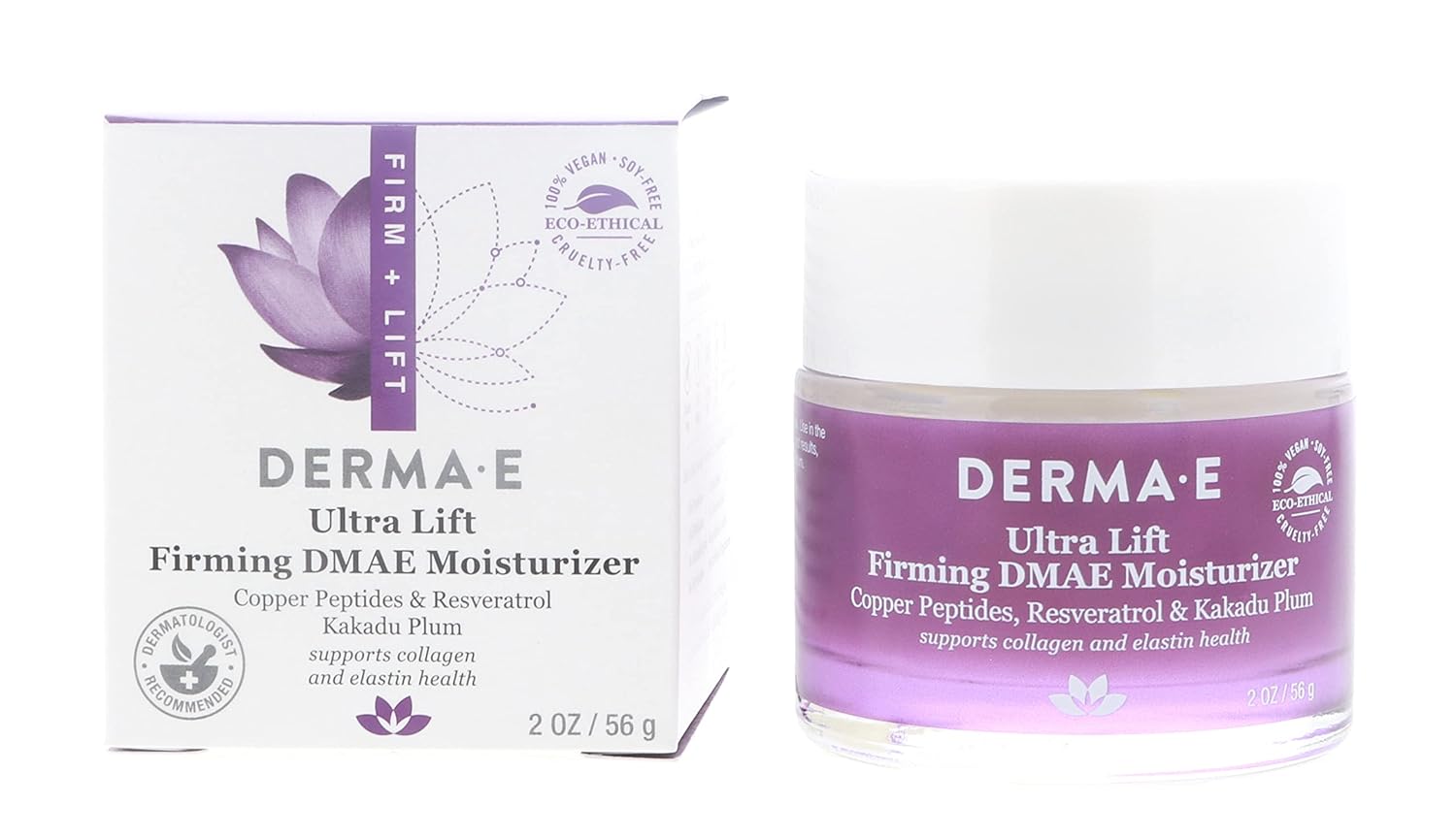 Derma E DMAE Alpha Lipoic C-Ester Retexturizing Cream - 2 oz Jar for Smoother Skin Texture and Brighter Complexion