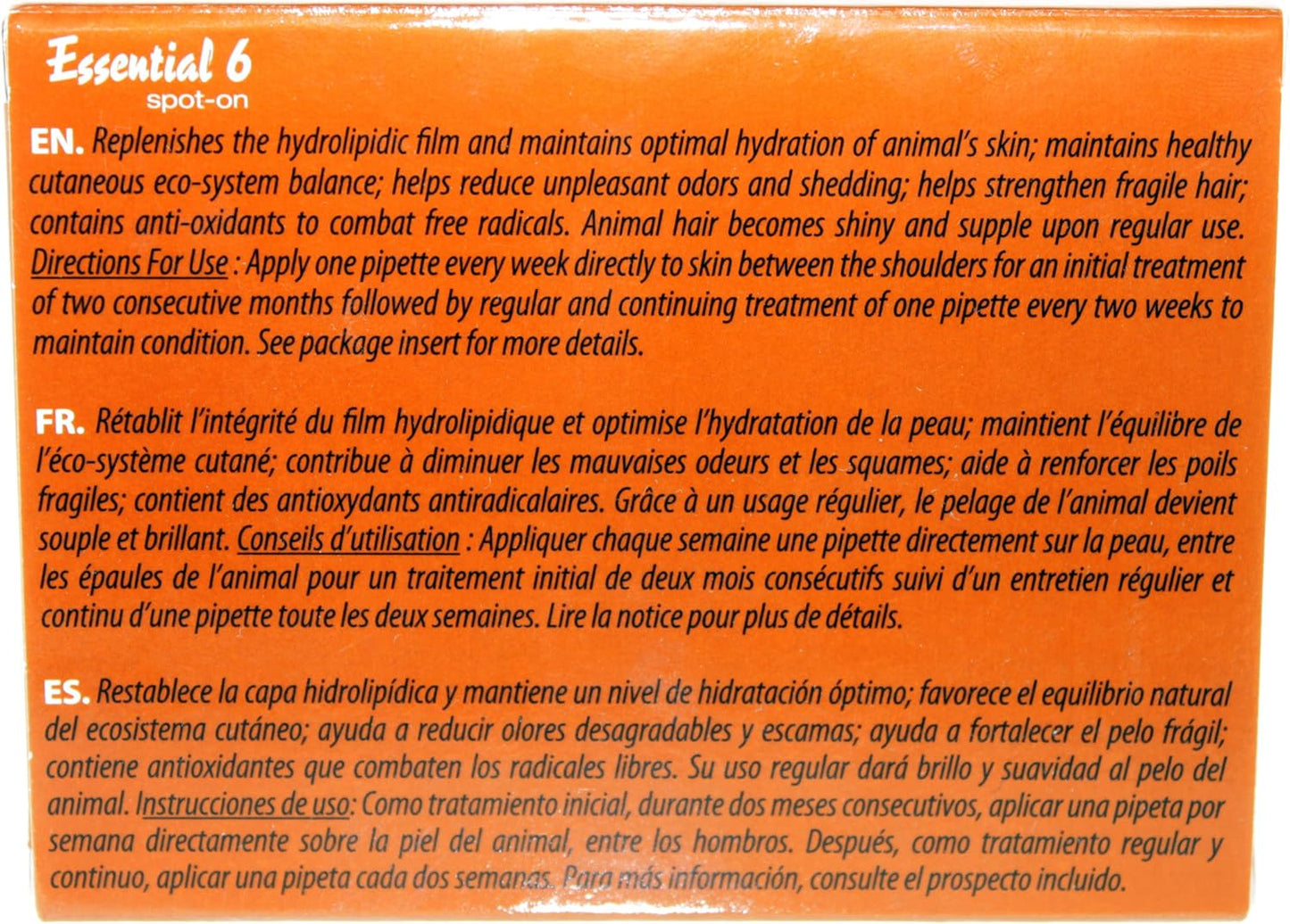 Dermoscent Essential 6 for Dogs Weighing 22-44 lbs - Vet-Recommended Skin Care Solution