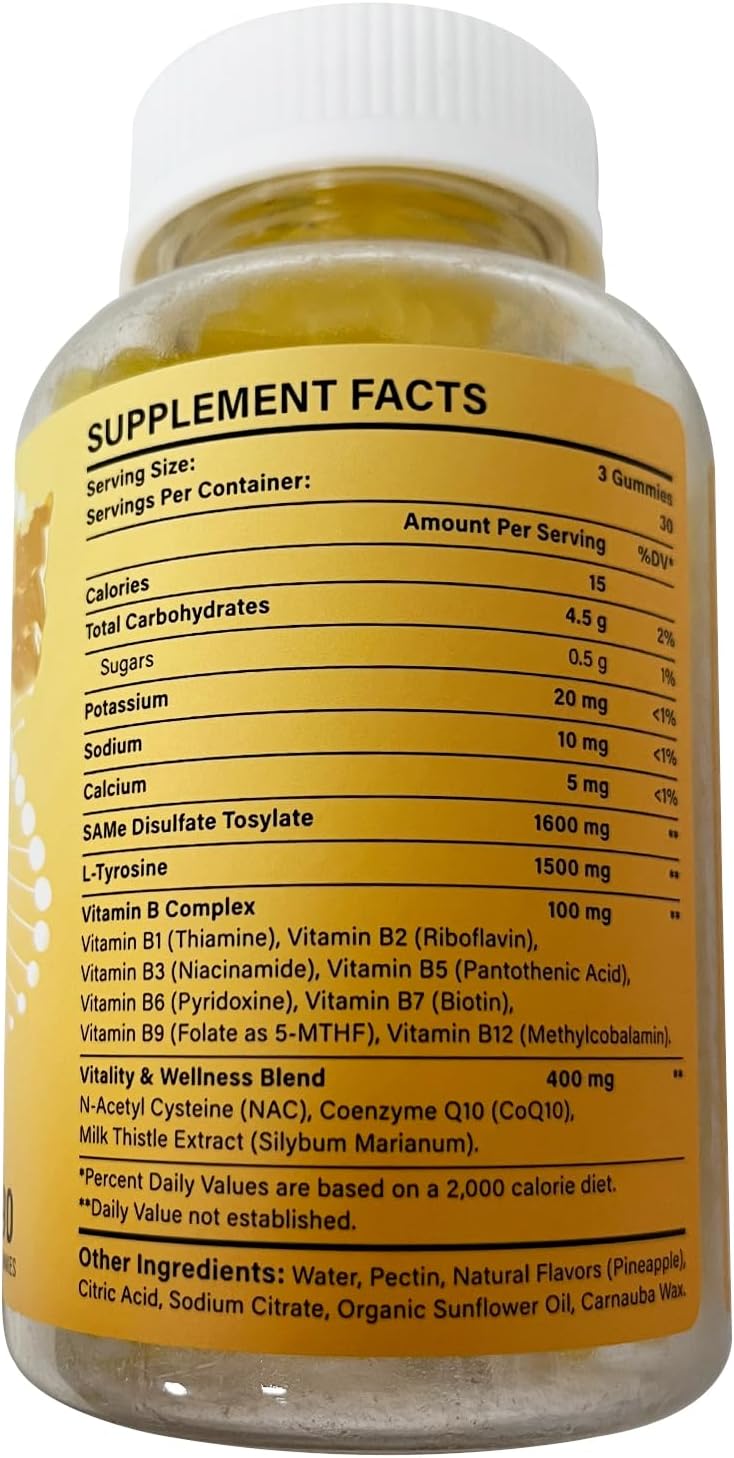 Detox Capsules with 2300 MG Zeolite + SAM-e Gummies with 3600 MG - Ultimate Detox Combo