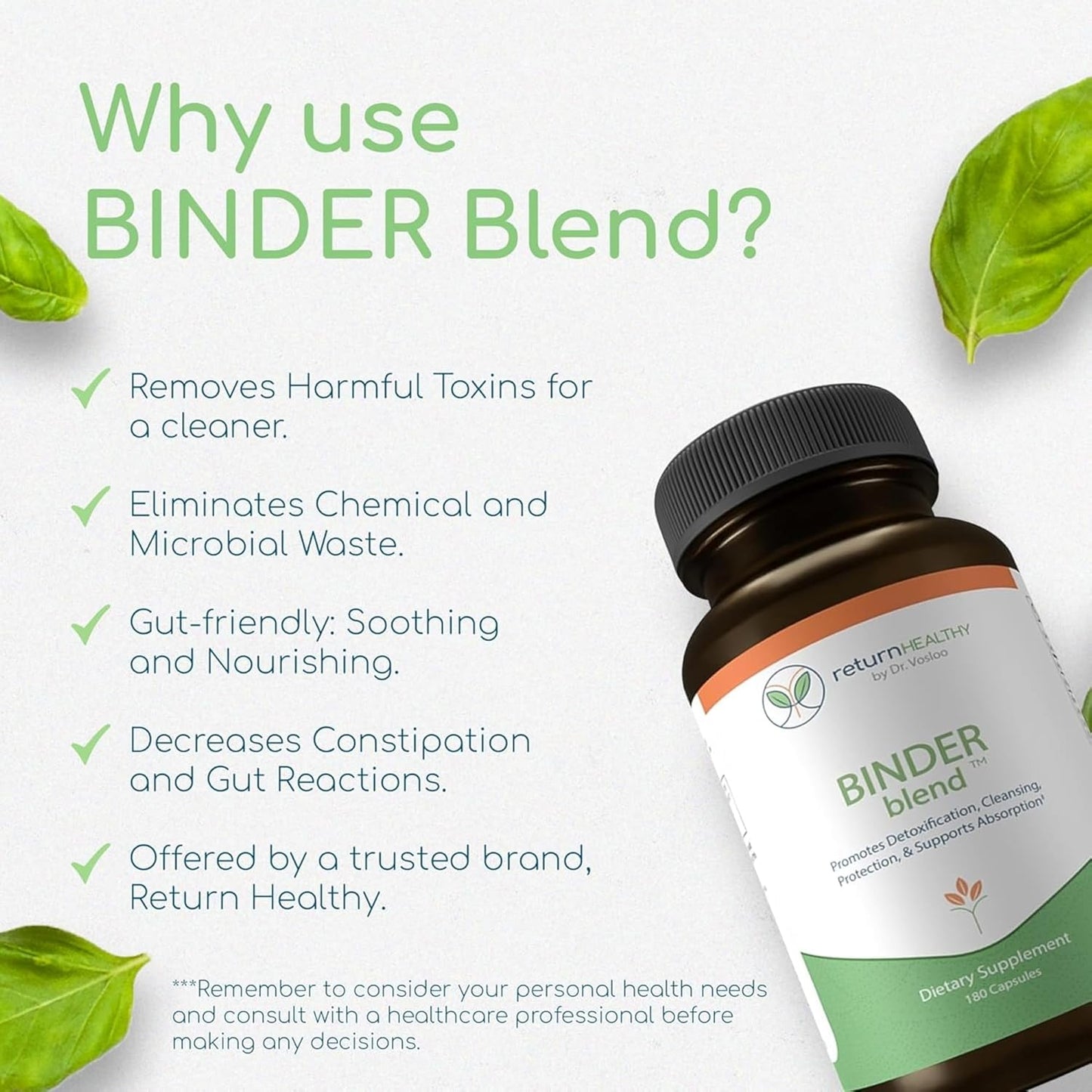Detox Capsules with Activated Charcoal & Organic Chlorella - Toxin Binder Supplement for Gut Health - Bloating Relief - 180 Capsules - 90 Servings, 960mg & 480mg - Bentonite Clay - 3 Pack