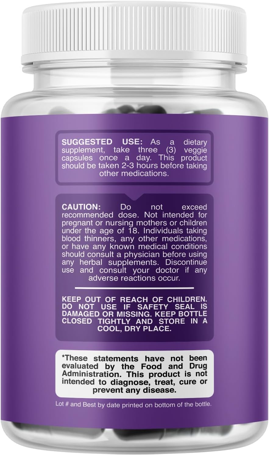 Detox & Cleanse with Phytoral Pure Activated Charcoal Pills - Coconut Capsules for Bloating Relief - 90 Count - 1200 mg Per Serving