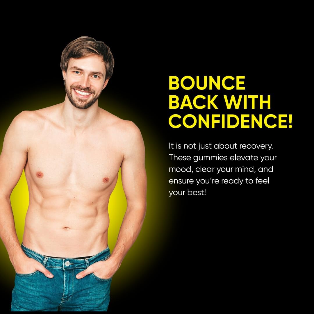 Detox & Hydration Gummies with Electrolytes, Matcha, and Energy Boost - 60 Pack for Party Recovery & Mental Clarity