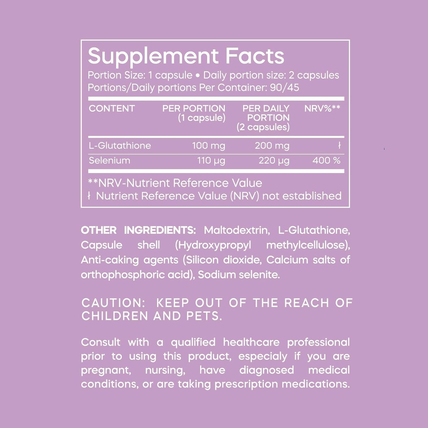 Detox & Immune Support with FORMA NUTRITION L-Glutathione + Selenium - 90 Capsules