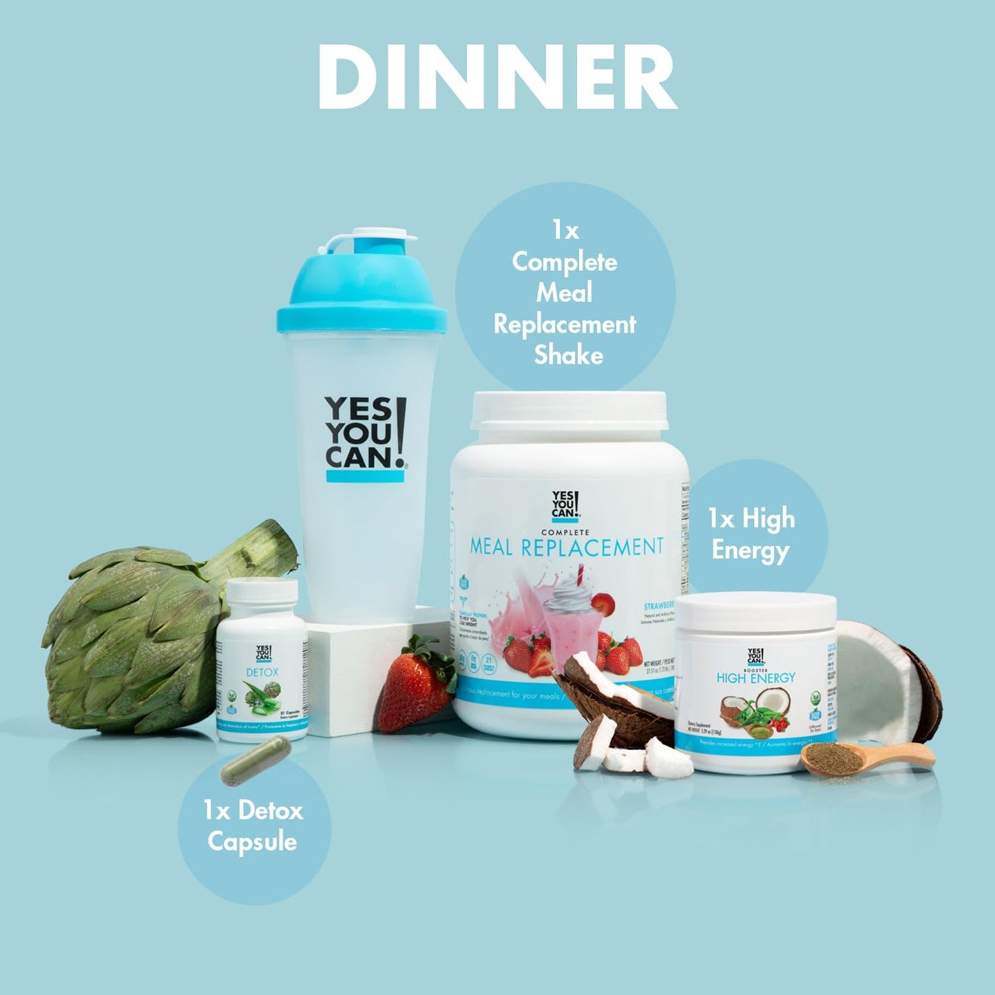 Detox Plus Kit: Meal Replacement Cookies and Cream with Aloe Vera Hibiscus - Complete Meal Replacement Powder for High Energy and Health Transformation