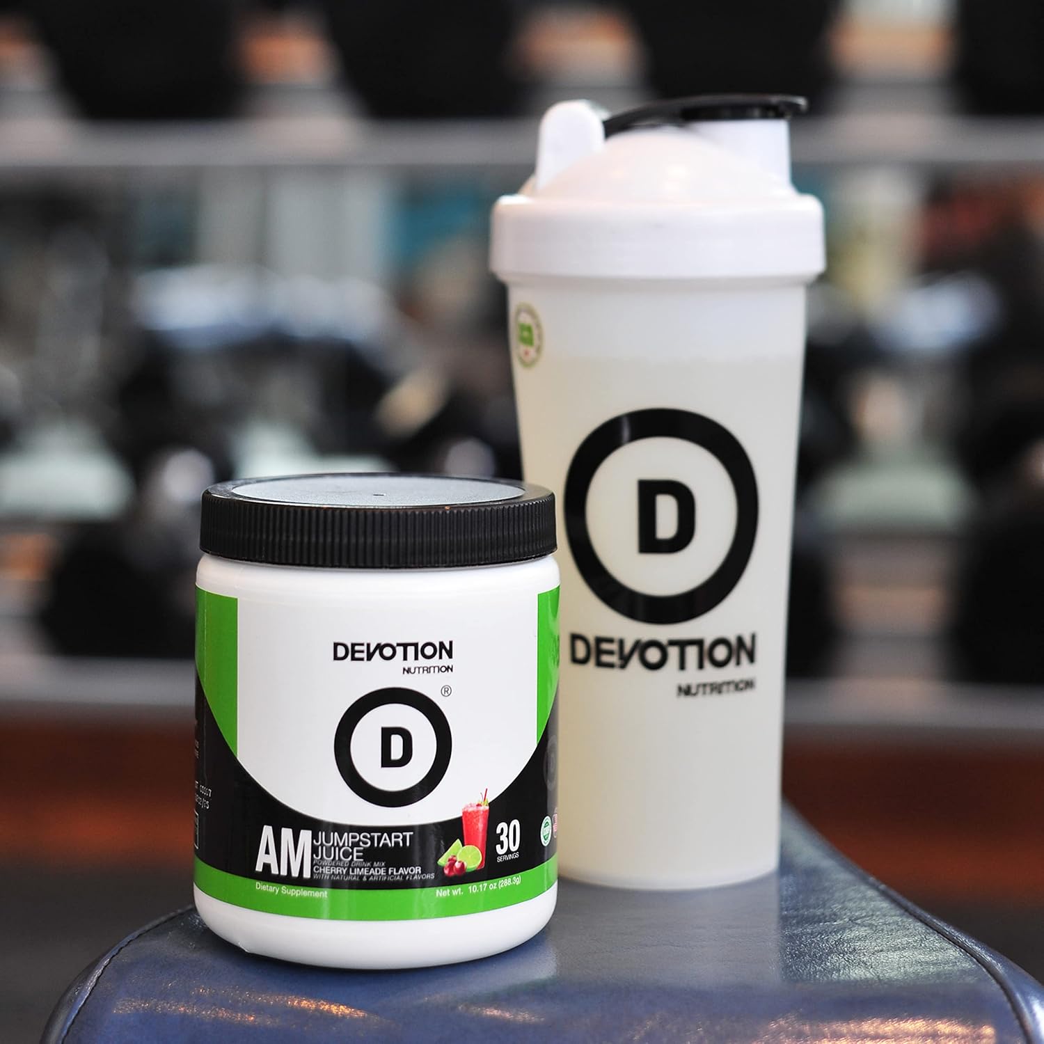 Devotion Nutrition AM JumpStart Juice Powdered Drink Mix - Cherry Limeade Flavor - Cognitive Function & Focus Support - 30 Servings