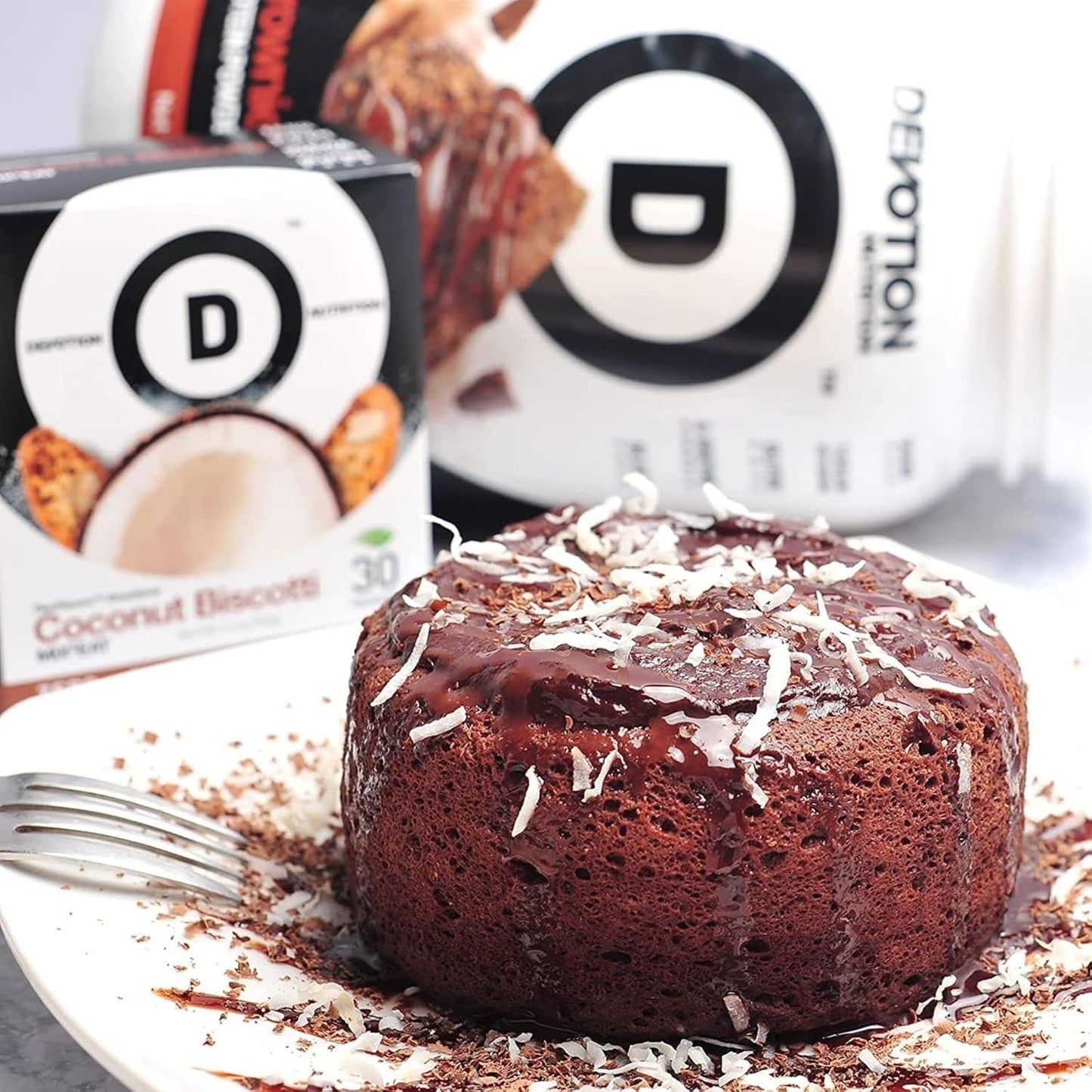 Devotion Nutrition Protein Powder Blend - Gluten Free & Keto Friendly with 1g MCT, 20g Protein - Brownie Batter Flavor - 2lb Tub