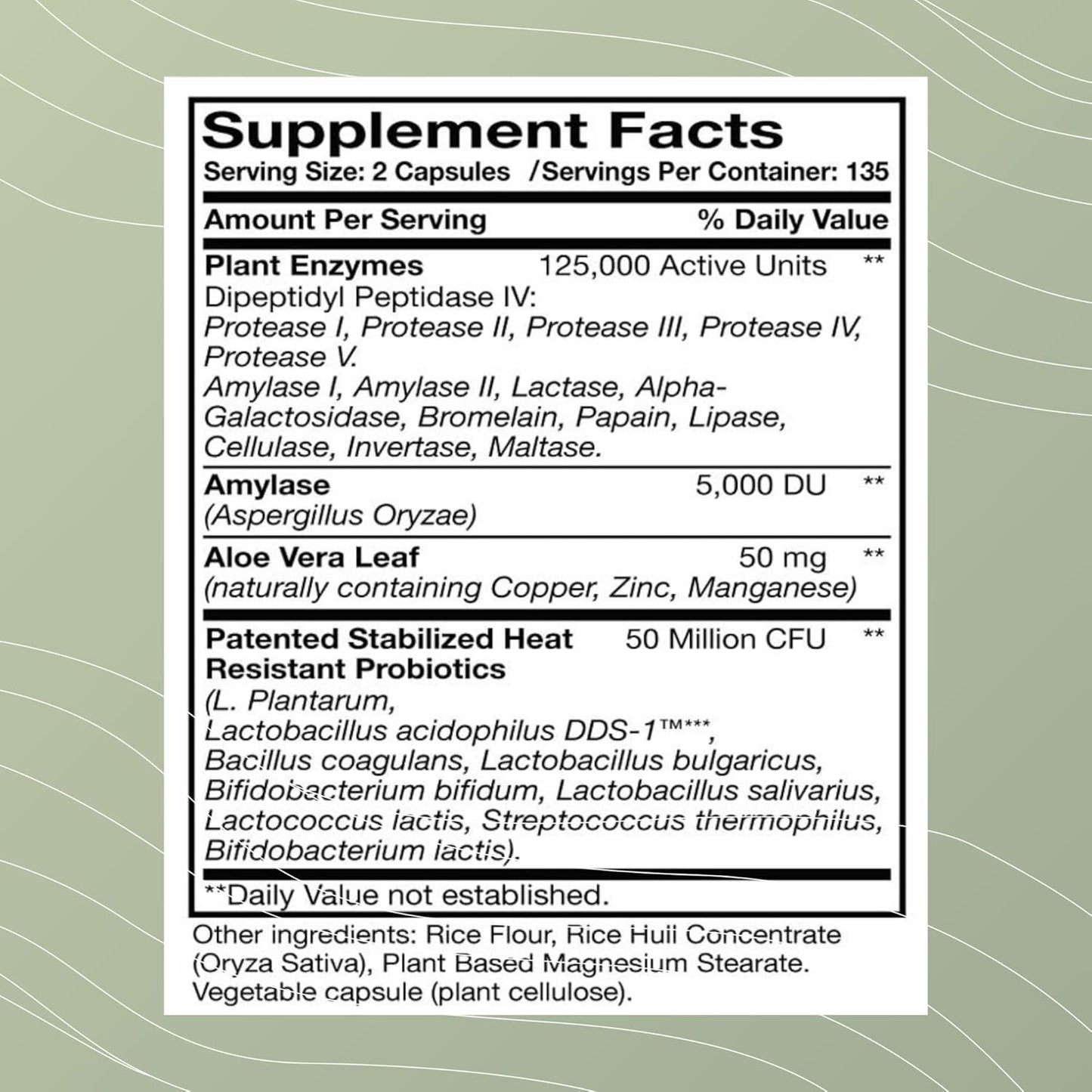 Digest-A-Meal Enzyme & Probiotic Supplement for Gut Health - Relief for Bloating, Acid Reflux, & Indigestion - 270 Capsules