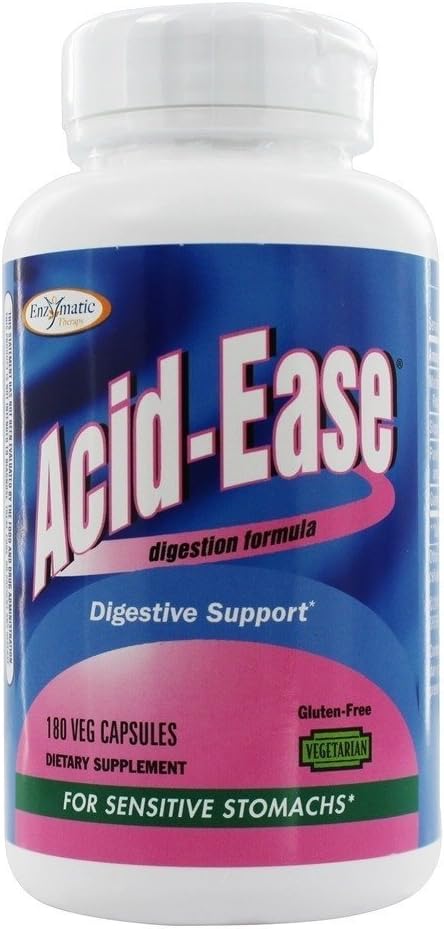 Digestion Support: Enzymatic Therapy Acid Ease Capsules - 180 Count