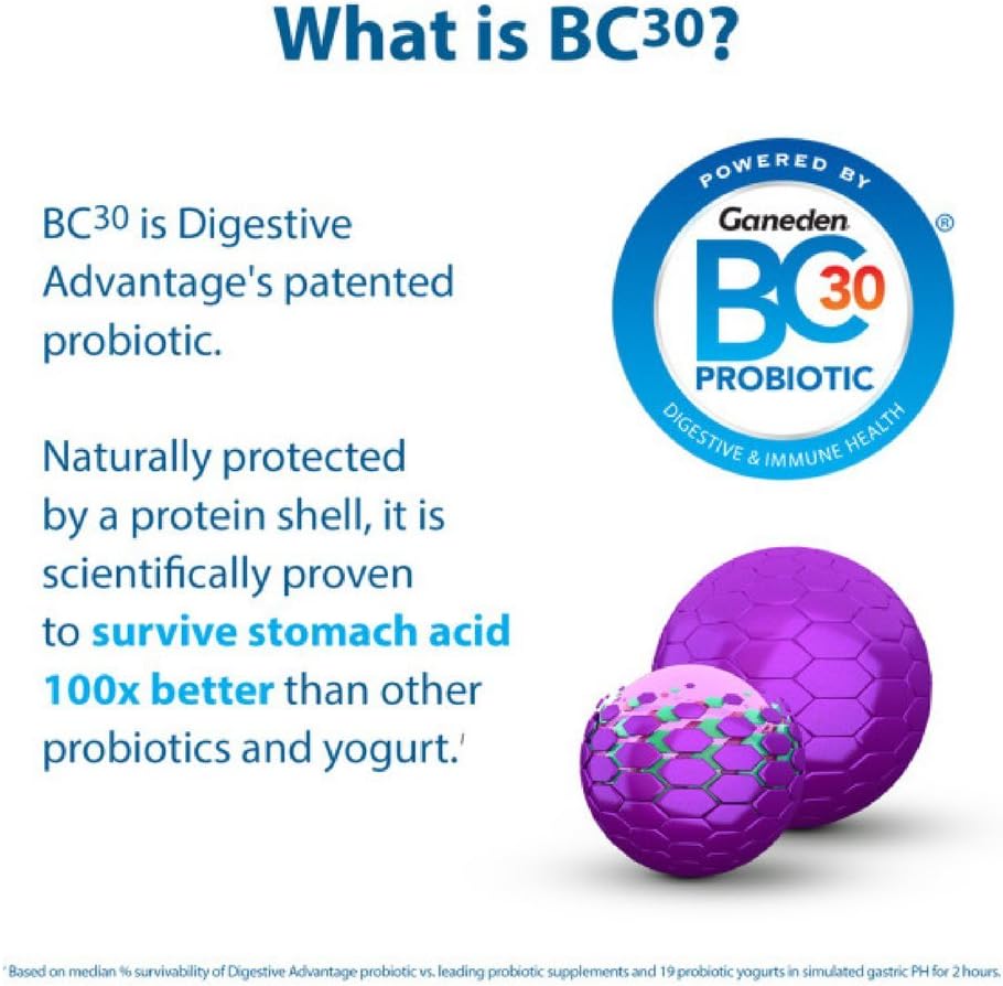 Digestive Advantage Daily Probiotic Capsules - Pack of 90