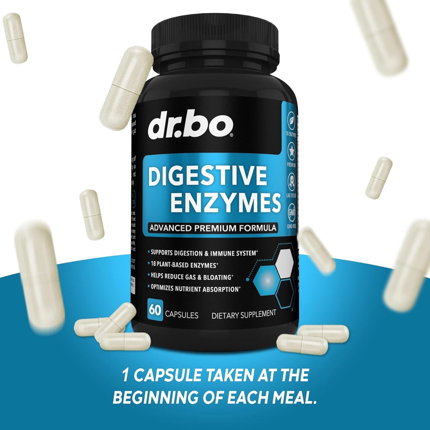 Digestive Enzymes & Colon Cleanser Detox - Natural 15 Day Intestinal Cleanse Pills for Men & Women - Fast Constipation Relief & Bowel Movement Support