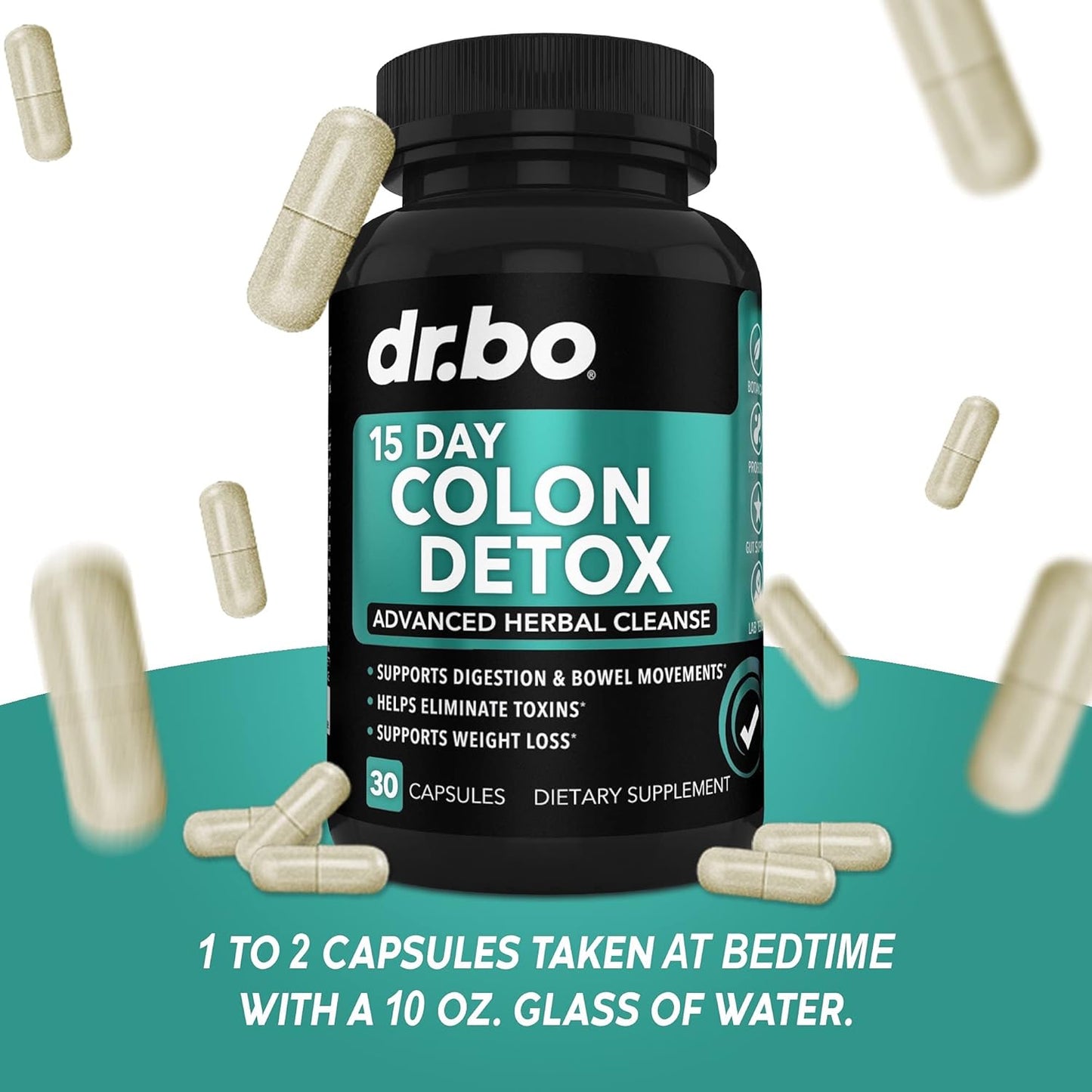 Digestive Enzymes & Colon Cleanser Detox - Natural 15 Day Intestinal Cleanse Pills for Men & Women - Fast Constipation Relief & Bowel Movement Support