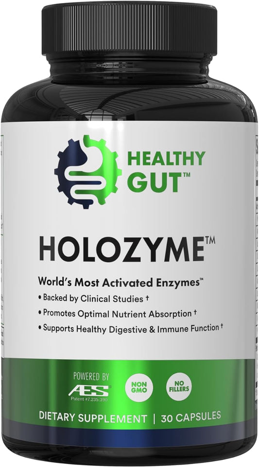 Digestive Enzymes for Healthy Gut | Protease, Amylase, Lipase, Lactase, & More | Enjoy Favorite Foods | 15 Servings
