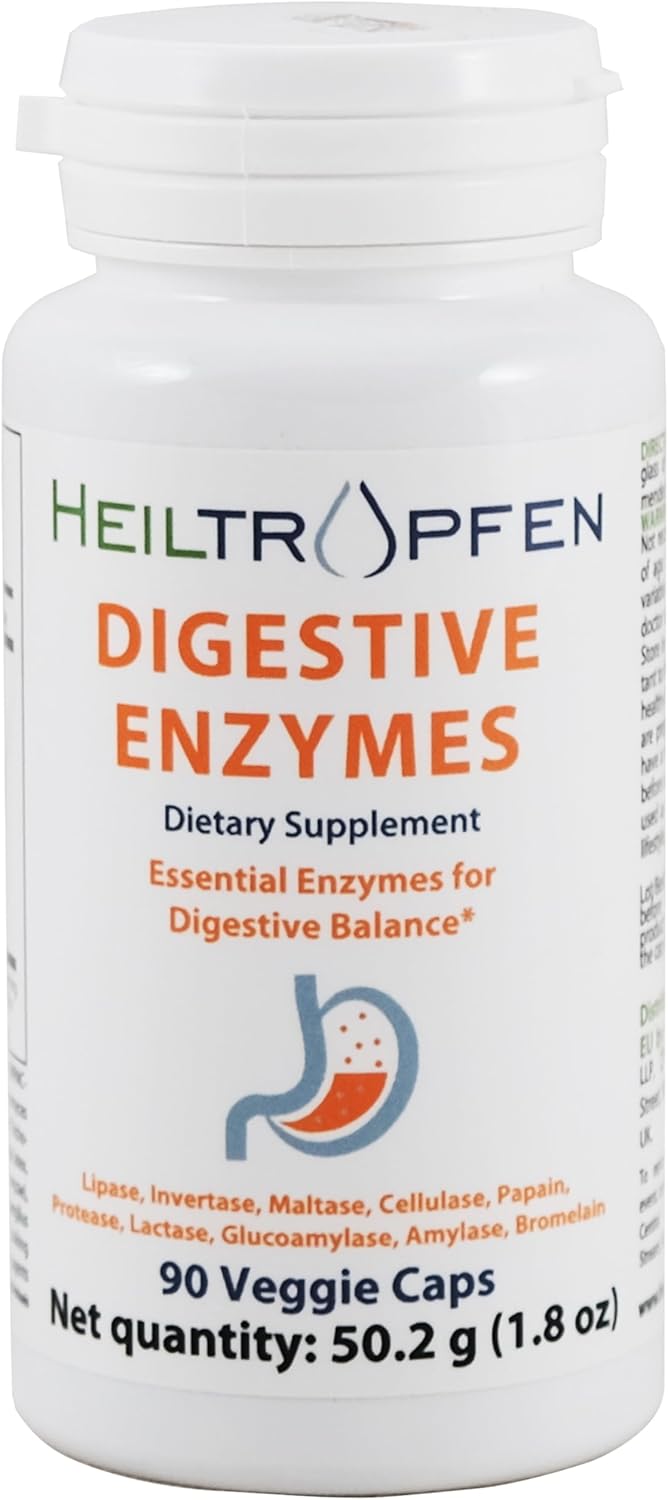 Digestive Enzymes Supplement | 90 Vegetarian Capsules | Heiltropfen