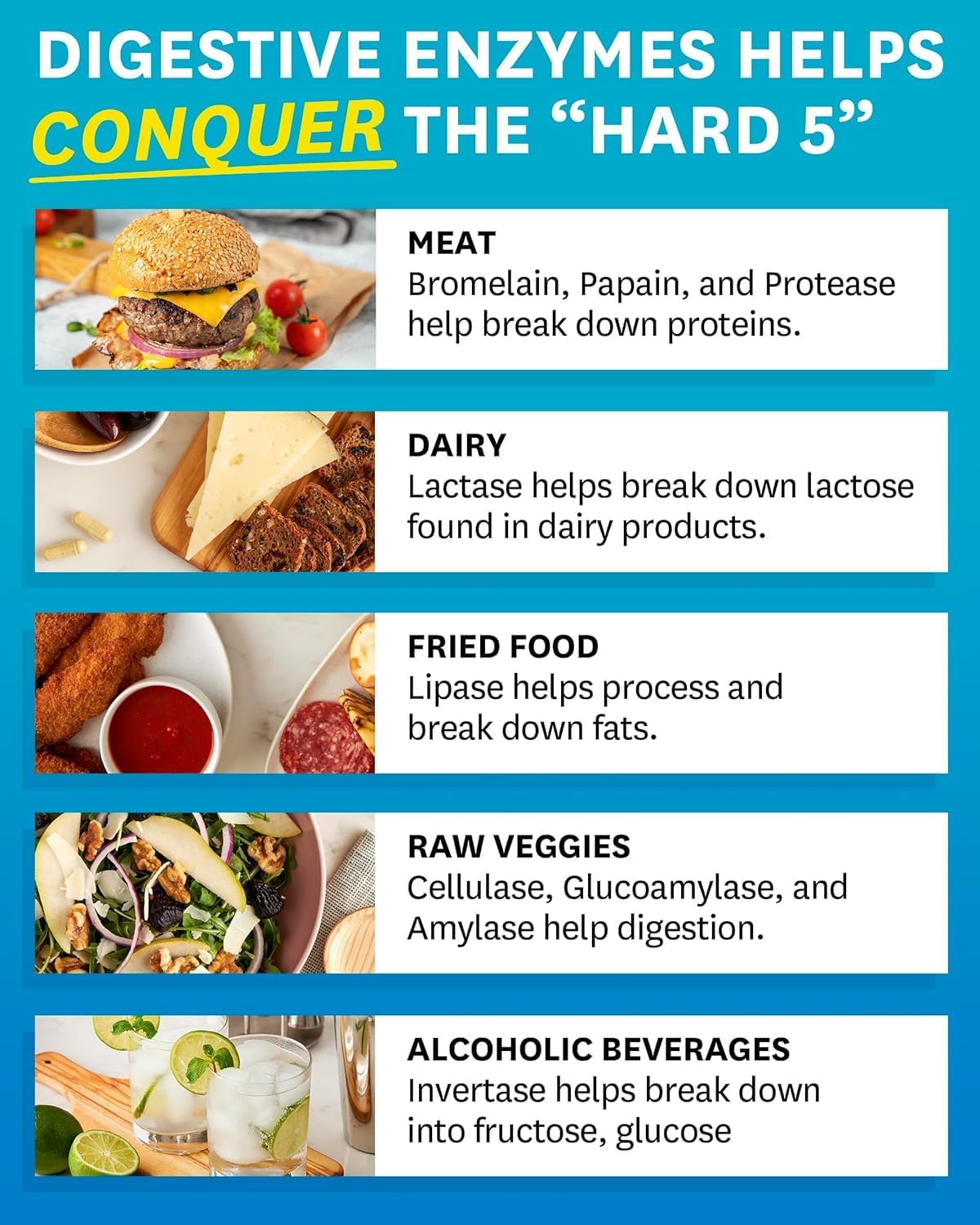 Digestive Enzymes with Bromelain and Probiotics for Gut Health - 90 CT - Supports Digestion and Bloating Relief with Prebiotics - Men and Women Friendly