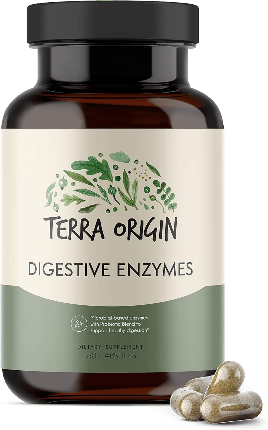 Digestive Enzymes with Probiotics for Healthy Digestion - 60 Servings, Gluten-Free, Made in USA