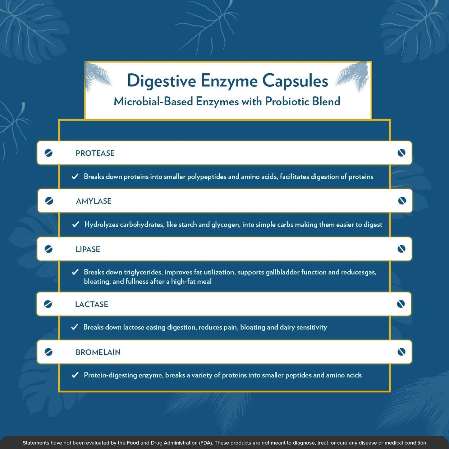 Digestive Enzymes with Probiotics for Healthy Digestion - 60 Servings, Gluten-Free, Made in USA