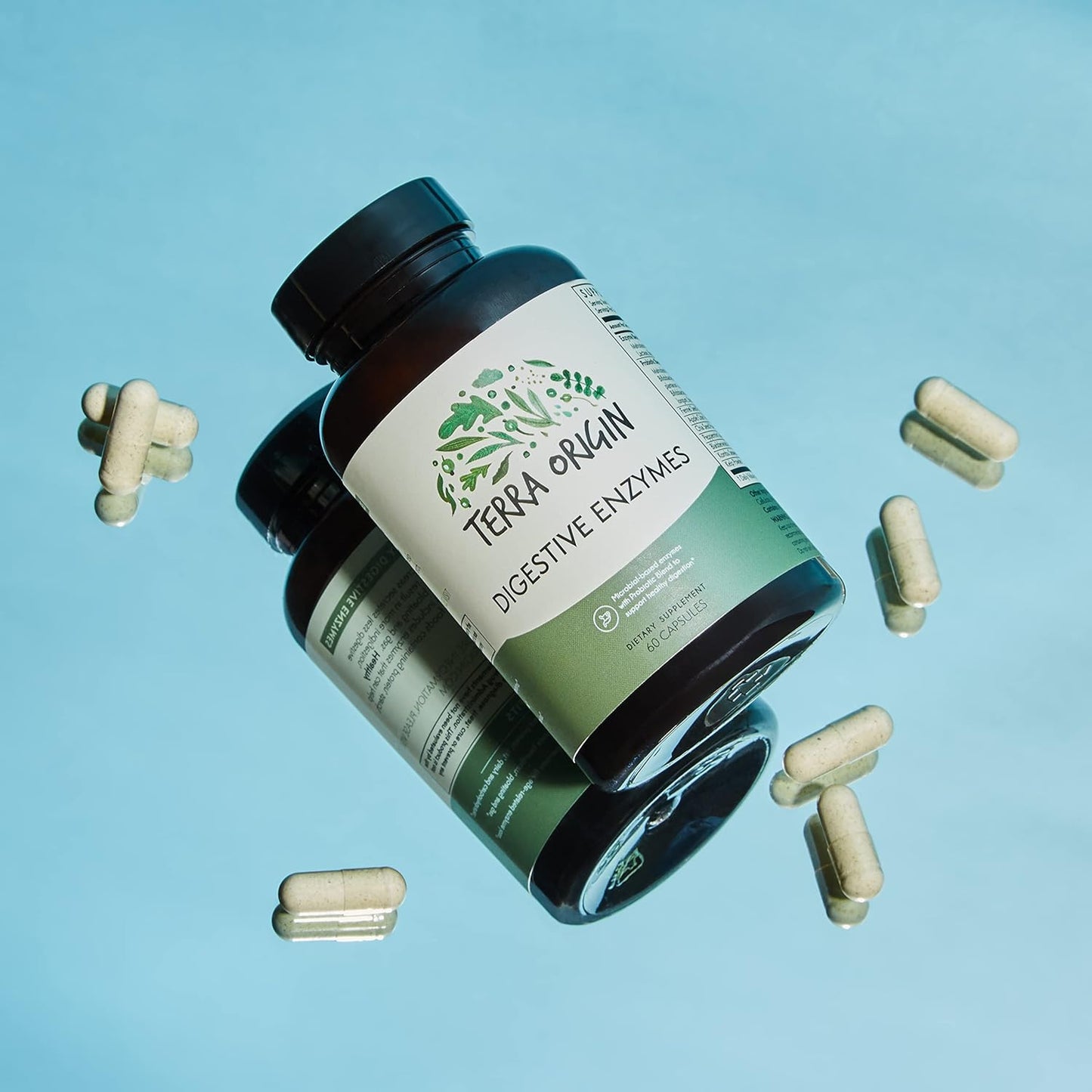Digestive Enzymes with Probiotics for Healthy Digestion - 60 Servings, Gluten-Free, Made in USA