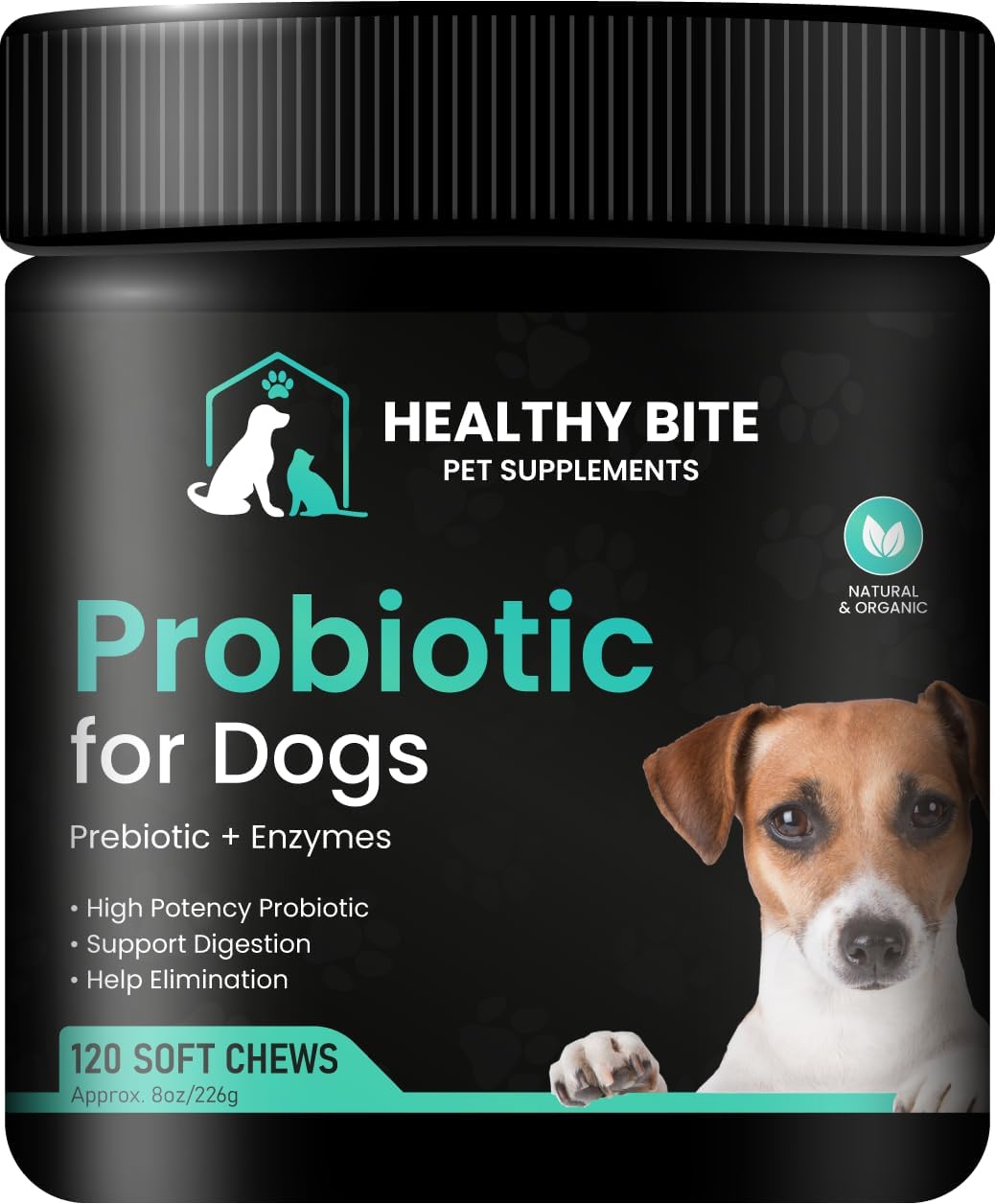 Digestive Health Boost for Dogs - Probiotic Chews with 6 Strains, 120 Count - Made in USA - Supports Gut Health, Diarrhea, Itching