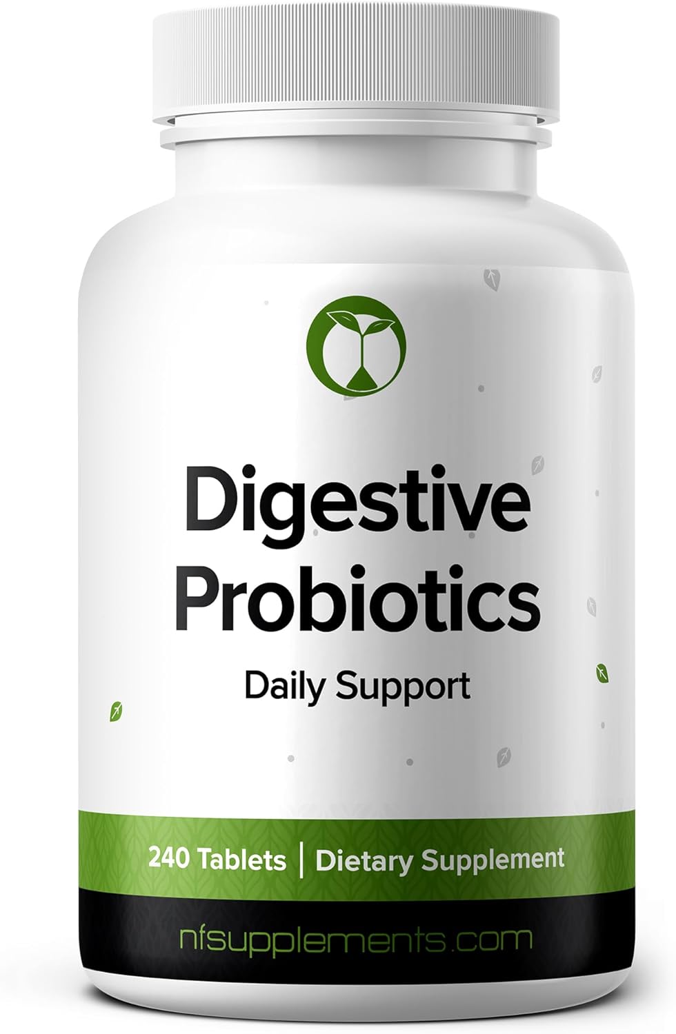 Digestive Health Probiotic Supplement Tablets with 3 Billion CFU - Natural Foundation Support for Men & Women - Made in USA (240 Count)