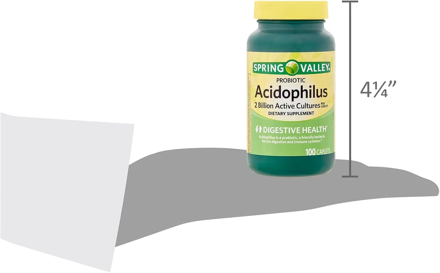 Digestive Health Support Bundle: Spring Valley Acidophilus Probiotic Capsules for Women & Men + Lual's 45 Diabetes Decoded