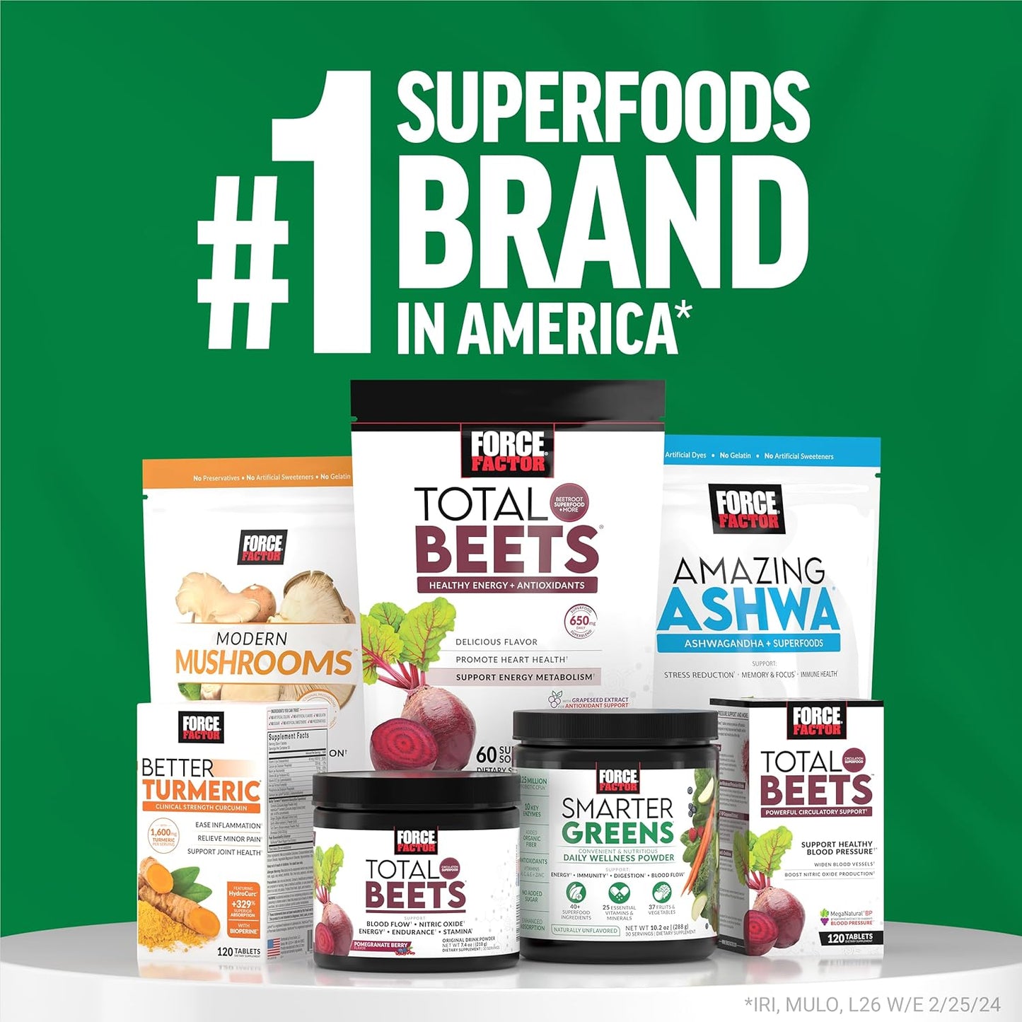 Digestive Support Superfoods Powder with Probiotics & Prebiotics, Enzymes, Adaptogens - Pomegranate Berry, 60 Servings