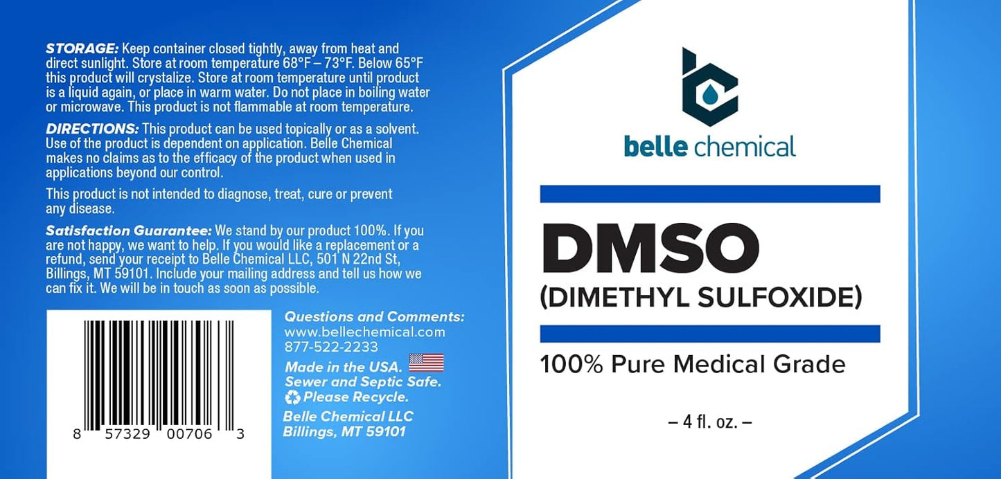 Dimethyl Sulfoxide (DMSO) - Organic Solvent for Pain Relief and Anti-Inflammatory Benefits