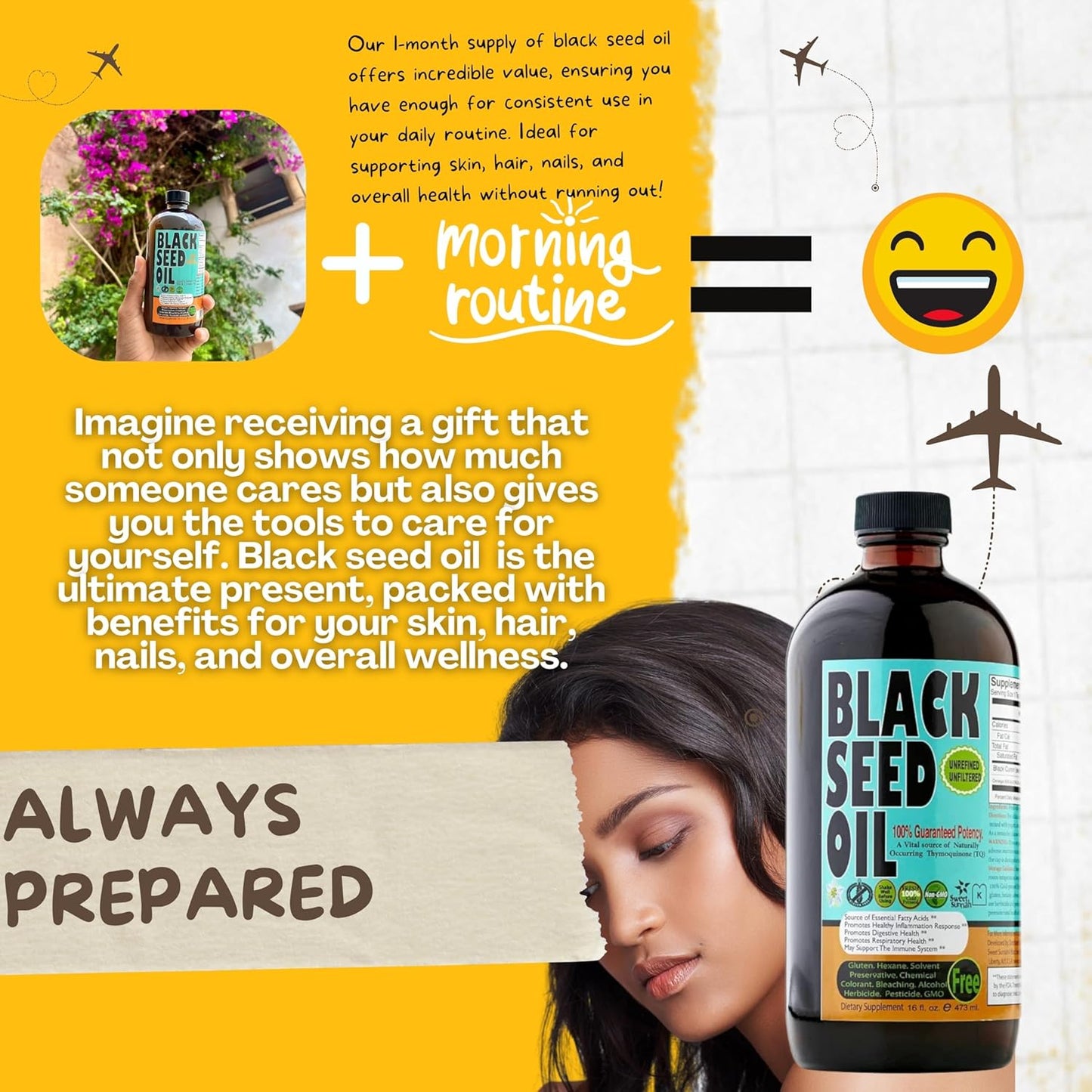 Discover the Power of Sweet Sunnah Black Seed Oil - 8 Oz Cold-Pressed Turkish Black Cumin Oil with High Thymoquinone - Natural Support for Immune, Digestive & Respiratory Health - Super Food Supplement