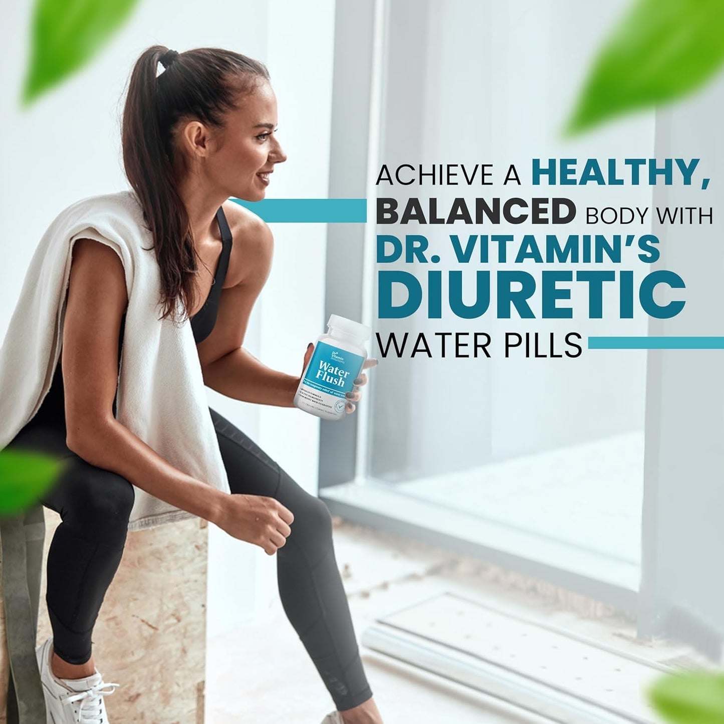 Diuretic Water Pills for Weight Control - Natural Relief from Bloating - Green Tea, Cranberry, Dandelion Extract - 120 Capsules