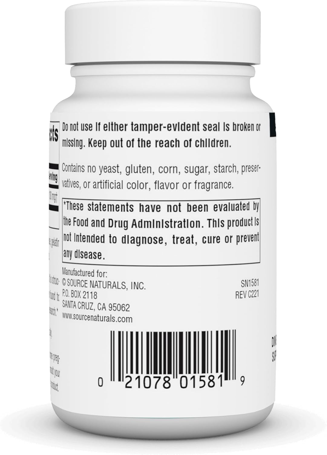 DMAE Bitartrate Capsules for Mental Concentration - 50 Count from Source Naturals